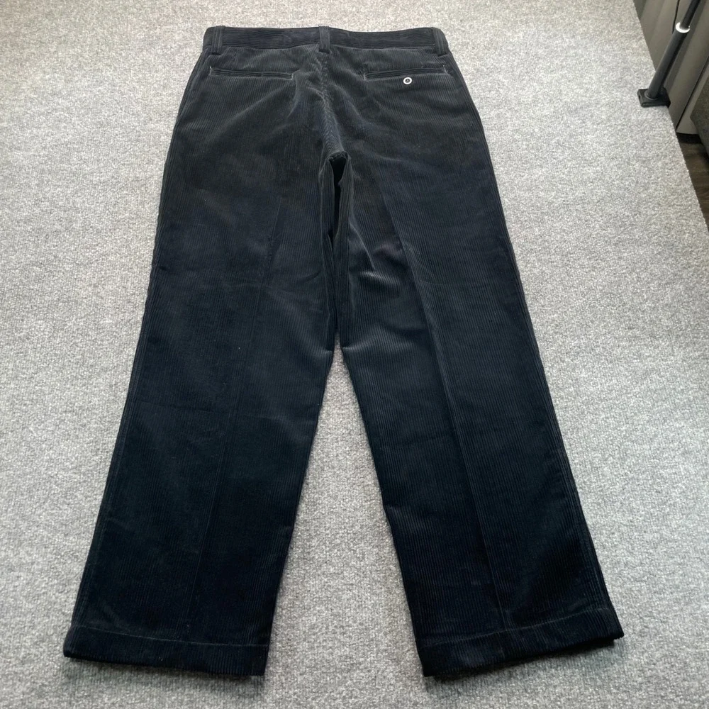Gap Corduroy Pants Men's 34x30 Black Wide Wale Cotton Khaki